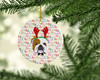 English Bulldog Merry Christmas Ceramic Ornament WDK1462 product image at NuMercy 2