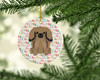 Merry Christmas Pekingese Tan Ceramic Ornament product image at NuMercy 2