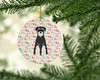 Merry Christmas Standard Schnauzer Salt and Pepper Ceramic Ornament product image at NuMercy 2