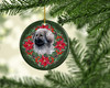 Moscow Watchdog Poinsettia Wreath Ceramic Christmas Ornament product image at NuMercy 2
