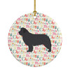 Newfoundland Merry Christmas Ceramic Ornament product image at NuMercy