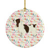 English Springer Spaniel Merry Christmas Ceramic Ornament WDK1953 product image at NuMercy