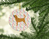 Bloodhound Merry Christmas Ceramic Ornament WDK1831 product image at NuMercy 2