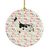 Great Dane Merry Christmas Ceramic Ornament WDK1958 product image at NuMercy
