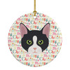 American Polydactyl Cat Christmas Ceramic Ornament WDK2298 product image at NuMercy