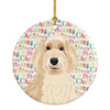 Doodle Fawn #2 Christmas Ceramic Ornament product image at NuMercy