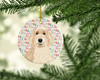 Doodle Fawn #2 Christmas Ceramic Ornament product image at NuMercy 2