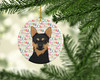 Chihuahua Black and Tan #1 Christmas Ceramic Ornament product image at NuMercy 2