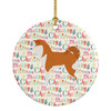 Akita Merry Christmas Ceramic Ornament WDK1919 product image at NuMercy
