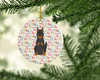 Merry Christmas Beauce Shepherd Dog Ceramic Ornament product image at NuMercy 2