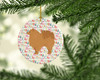 Pomeranian #1 Merry Christmas Ceramic Ornament product image at NuMercy 2