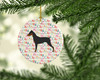 German Pinscher Merry Christmas Ceramic Ornament product image at NuMercy 2