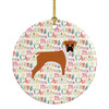 Boxer Merry Christmas Ceramic Ornament WDK1785 product image at NuMercy
