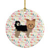Yorkshire Terrier Merry Christmas Ceramic Ornament WDK1827 product image at NuMercy