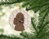 Poodle Standard Brown Christmas Ceramic Ornament product image at NuMercy 2