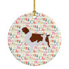 Welsh Springer Spaniel Merry Christmas Ceramic Ornament product image at NuMercy