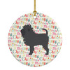 Affenpinscher Merry Christmas Ceramic Ornament WDK1895 product image at NuMercy