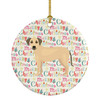 Sato Dog Merry Christmas Ceramic Ornament WDK1768 product image at NuMercy