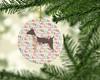 American Hairless Terrier Merry Christmas Ceramic Ornament product image at NuMercy 2