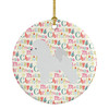 Bichon Frise Merry Christmas Ceramic Ornament WDK1892 product image at NuMercy