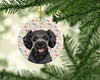 Poodle Toy Grey Christmas Ceramic Ornament product image at NuMercy 2