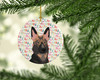 German Shepherd Puppy Christmas Ceramic Ornament product image at NuMercy 2