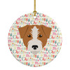 Kromfohrlander Merry Christmas Ceramic Ornament WDK1516 product image at NuMercy