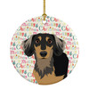 Chihuahua Black and Tan #4 Christmas Ceramic Ornament product image at NuMercy