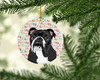 English Bulldog Black and White Christmas Ceramic Ornament product image at NuMercy 2