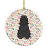 Merry Christmas Bouvier des Flandres Ceramic Ornament WDK1617 product image at NuMercy