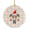 Greyhound Merry Christmas Ceramic Ornament WDK1467 product image at NuMercy