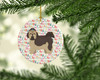 Russian Lapdog Merry Christmas Ceramic Ornament WDK1765 product image at NuMercy 2