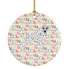 Dalmatian Merry Christmas Ceramic Ornament WDK1794 product image at NuMercy