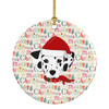 Dalmatian Merry Christmas Ceramic Ornament WDK1460 product image at NuMercy