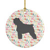 Bouvier des Flandres Merry Christmas Ceramic Ornament product image at NuMercy