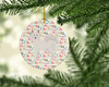 Danish Spitz Merry Christmas Ceramic Ornament WDK1709 product image at NuMercy 2