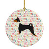 Basenji Merry Christmas Ceramic Ornament WDK1933 product image at NuMercy