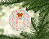 Merry Christmas Wire Fox Terrier Ceramic Ornament product image at NuMercy 2