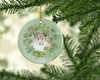 Sheltie/Shetland Sheepdog Puppy Sable Christmas Wreath Ceramic Ornament product image at NuMercy 2