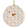 Greyhound Merry Christmas Ceramic Ornament WDK1852 product image at NuMercy