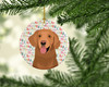 Golden Retriever Red #1 Christmas Ceramic Ornament product image at NuMercy 2