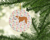 English Bulldog #1 Merry Christmas Ceramic Ornament product image at NuMercy 2