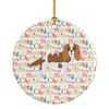 Blenheim Cavalier Spaniel Merry Christmas Ceramic Ornament WDK1789 product image at NuMercy