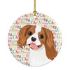 Cavalier King Charles Spaniel Blenheim #2 Christmas Ceramic Ornament product image at NuMercy