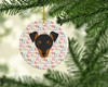 Manchester Toy Terrier Merry Christmas Ceramic Ornament product image at NuMercy 2