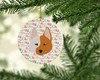 Nordic Spitz Merry Christmas Ceramic Ornament WDK1525 product image at NuMercy 2