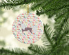 Chinese Crested Merry Christmas Ceramic Ornament WDK1890 product image at NuMercy 2