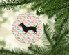 Dachshund Merry Christmas Ceramic Ornament WDK1949 product image at NuMercy 2
