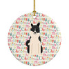Merry Christmas Russo-European Laika Spitz Ceramic Ornament product image at NuMercy