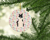 Merry Christmas Russo-European Laika Spitz Ceramic Ornament product image at NuMercy 2